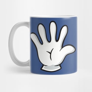 I’m FIVE! Cartoon hand counting fingers birthday Mug